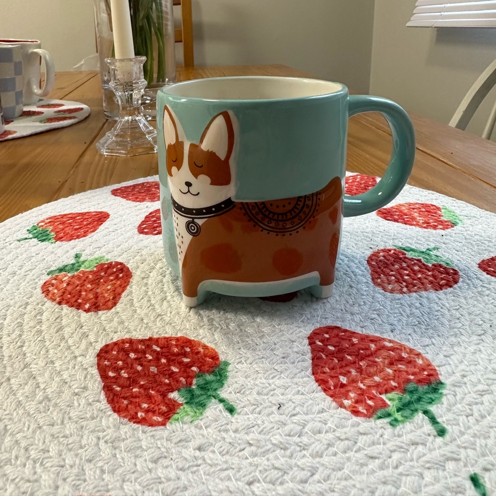 3D Ceramic Corgi Mug